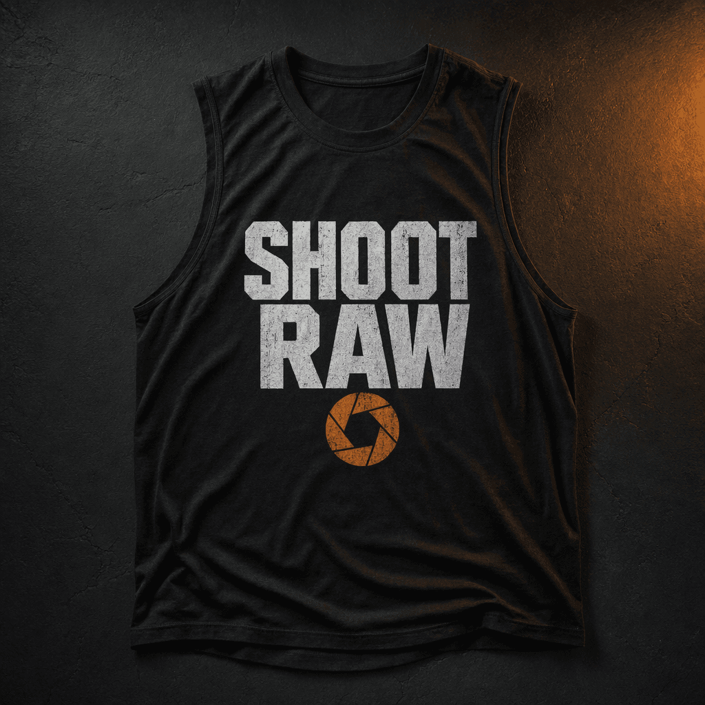 "Shoot Raw" Muscle Tank