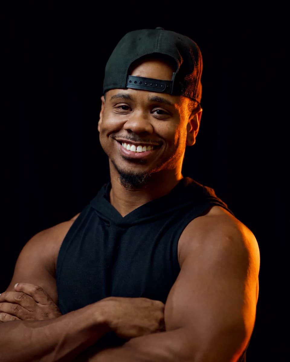 Daniel Castillo in a studio portrait