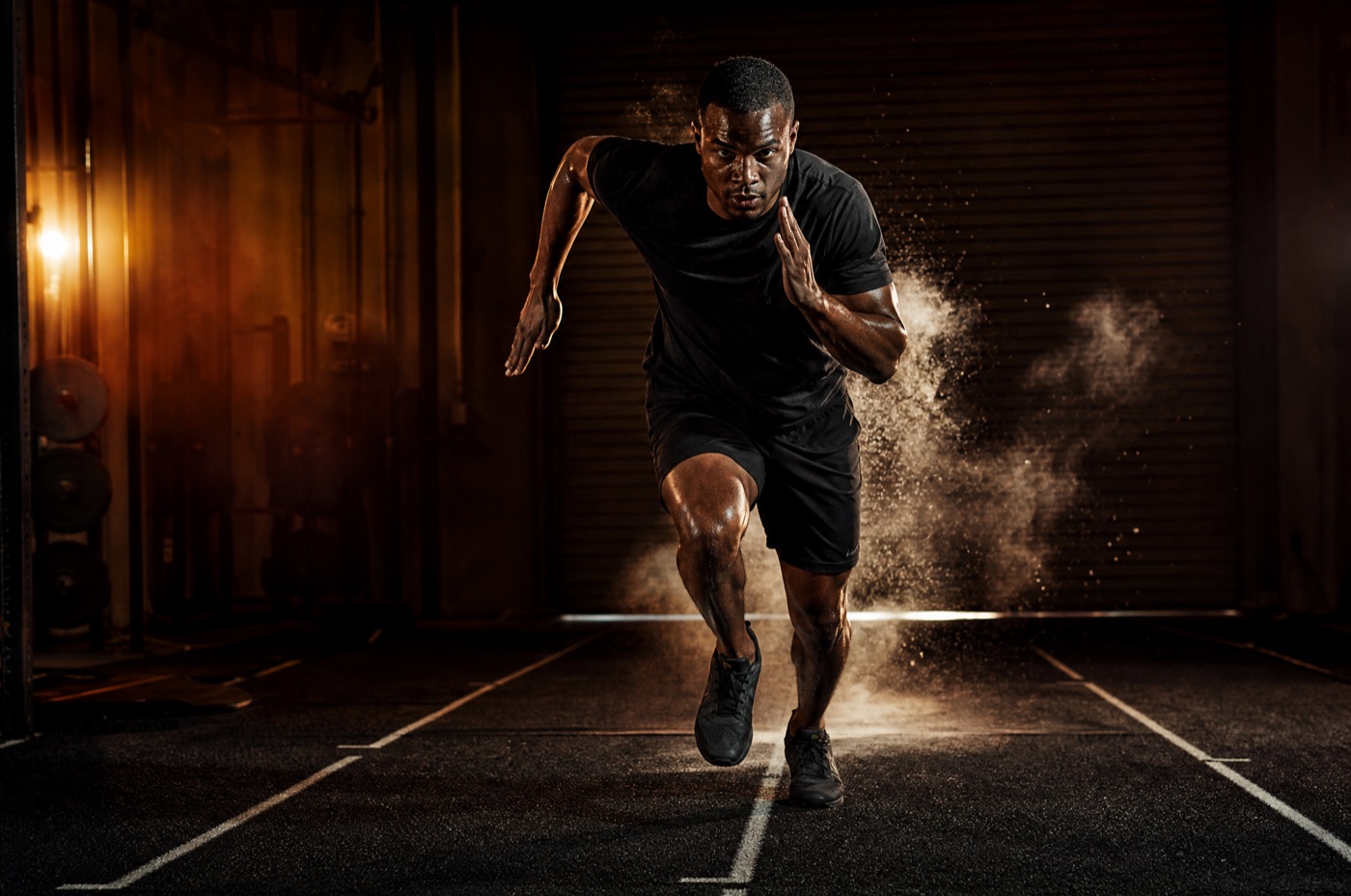 AI-generated fitness campaign still